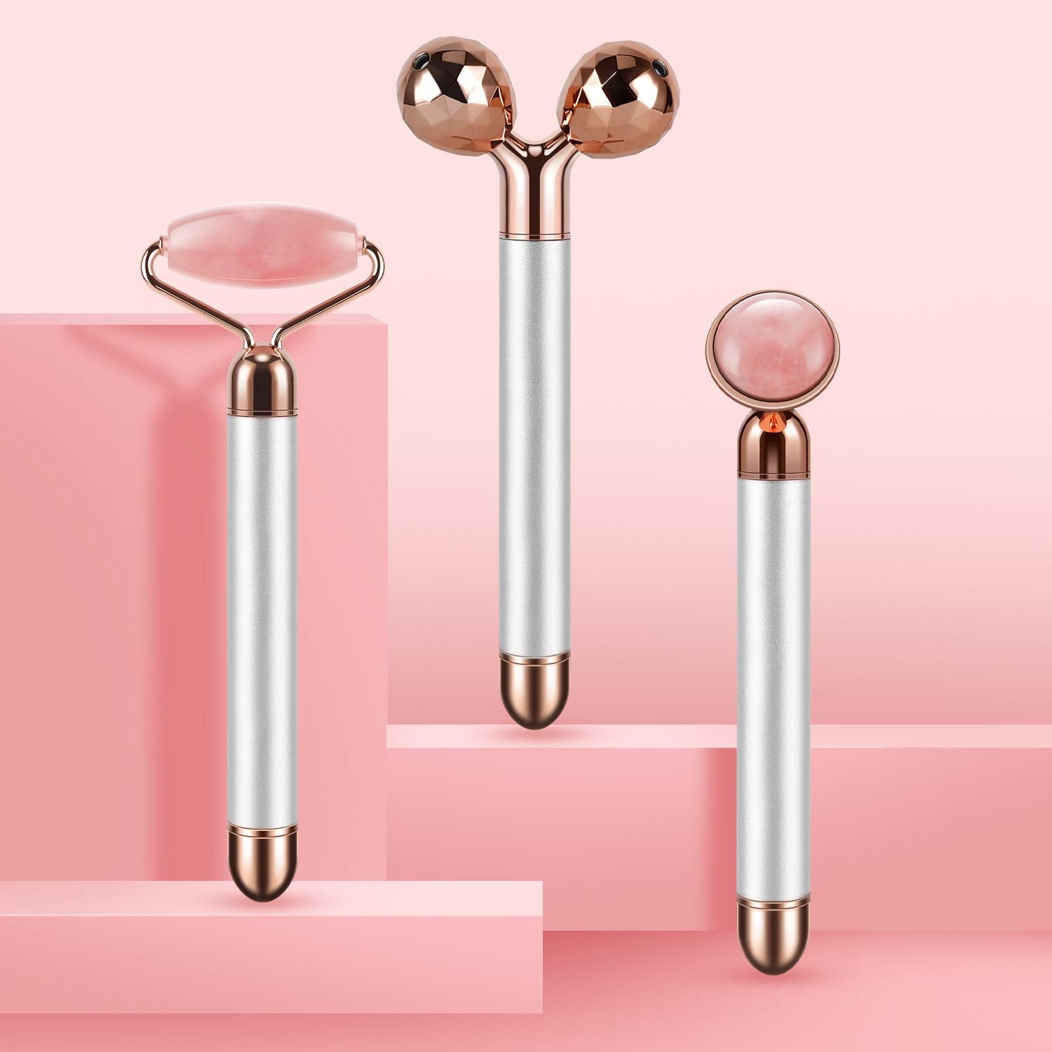 Vibrating Jade Face Massager