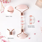Deluxe Rose Quartz Facial Roller